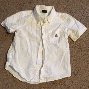 White Gap short sleeved button down
